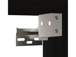 Armarios de pared 2 uds Negro 60x30x30 cm Madera maciza de pino