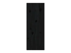 Armarios de pared 2 uds Negro 30x30x80 cm Madera maciza de pino