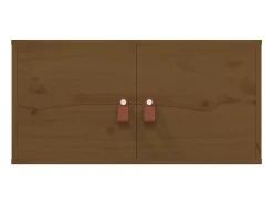 armarios de pared marrón miel 60x30x30cm madera maciza de pino