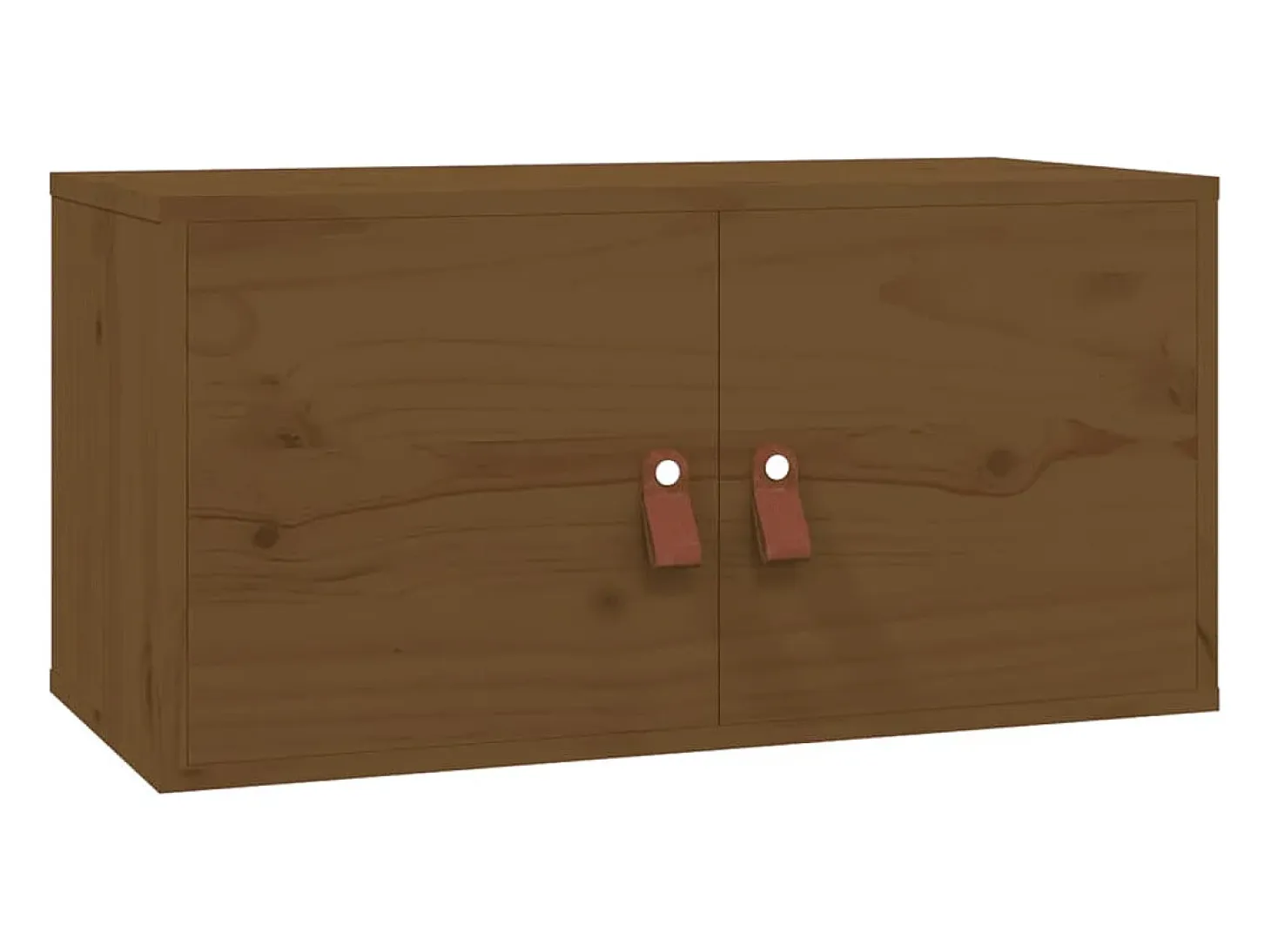 armarios de pared marrón miel 60x30x30cm madera maciza de pino