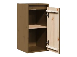 armarios de pared marrón miel de 30 x 30 x 60 cm de madera maciza de pino.
