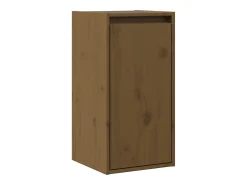 armarios de pared marrón miel de 30 x 30 x 60 cm de madera maciza de pino.