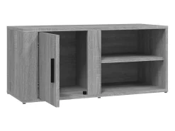 Arnaldo Mueble para TV madera contrachapada gris Sonoma 80x31,5x36 cm