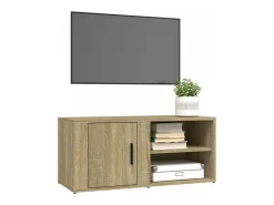 Arnaldo Mueble TV 2 uds madera contrachapada roble Sonoma 80x31,5x36 cm