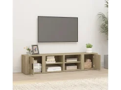Arnaldo Mueble TV 2 uds madera contrachapada roble Sonoma 80x31,5x36 cm