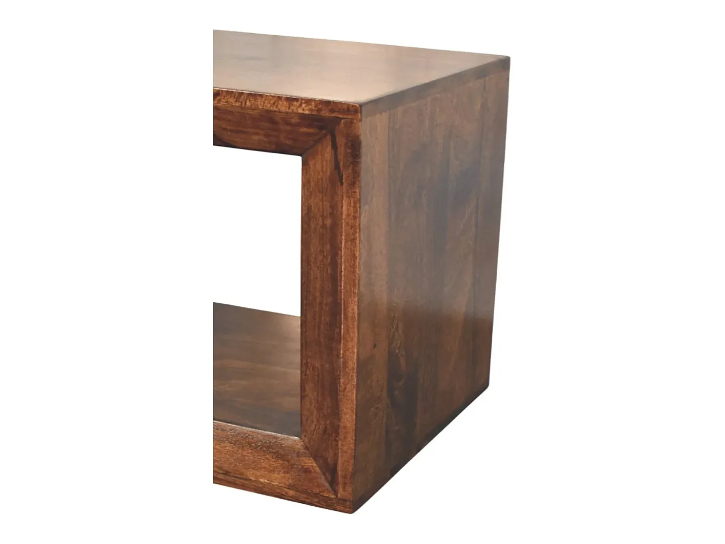 Artisan Furniture Madera maciza Mesa auxiliar Solis Open California Walnut