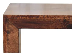 Artisan Furniture Madera maciza Mesa auxiliar Solis Open California Walnut