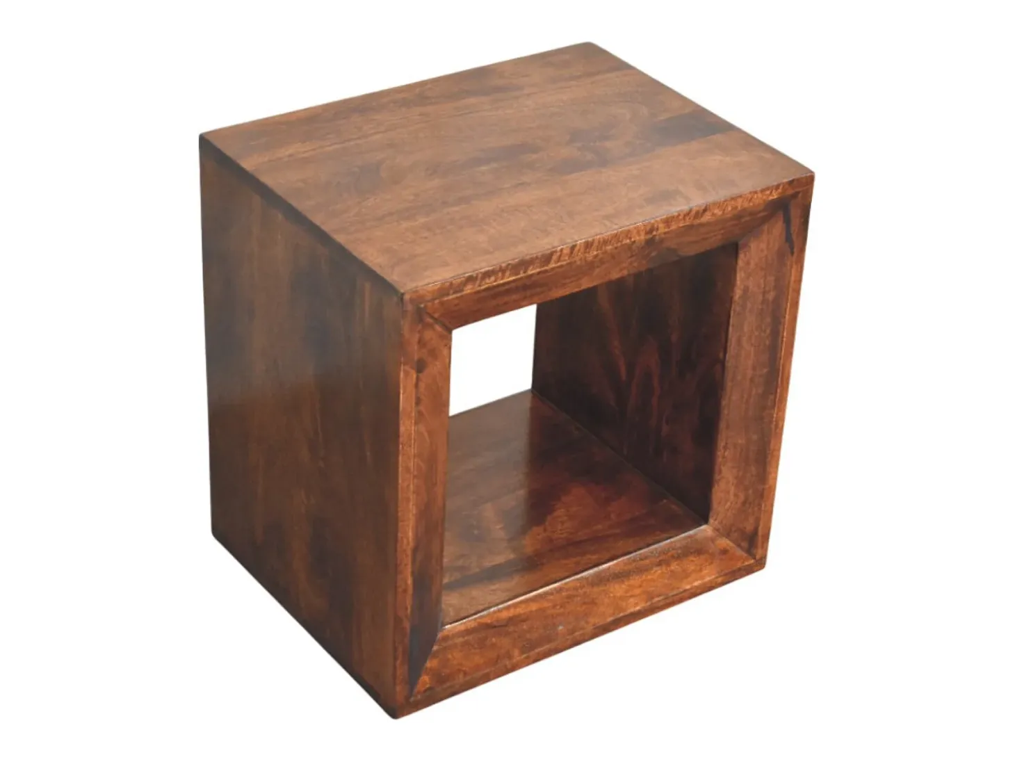 Artisan Furniture Madera maciza Mesa auxiliar Solis Open California Walnut