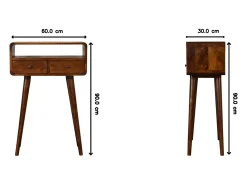 Artisan Furniture Mini consola de castaño