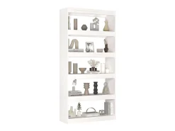 Aruna Estantería/divisor de espacios madera pino blanco 80x30x167,4cm