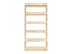 Aruna Estantería/divisor de espacios madera de pino 80x30x167,4 cm