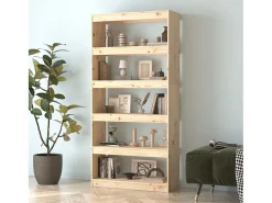Aruna Estantería/divisor de espacios madera de pino 80x30x167,4 cm