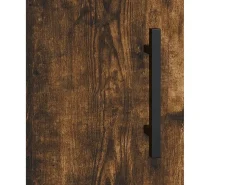 Astrid Helene Mueble de TV madera de ingeniería roble ahumado 150x30x50 cm