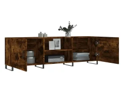 Astrid Helene Mueble de TV madera de ingeniería roble ahumado 150x30x50 cm