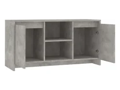 Atkinson Mueble de TV madera contrachapada gris hormigón 102x37,5x52,5cm
