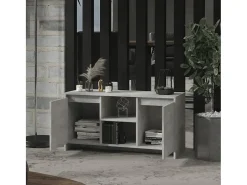 Atkinson Mueble de TV madera contrachapada gris hormigón 102x37,5x52,5cm