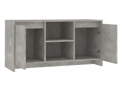 Atkinson Mueble de TV madera contrachapada gris hormigón 102x37,5x52,5cm
