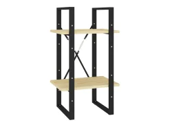 Aubagne Estantería de 5 niveles madera maciza pino 40x30x175 cm