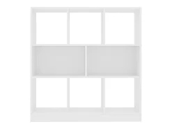 Avenra Estantería librería madera contrachapada blanco 97,5x29,5x100cm