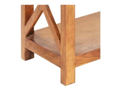 Ayla Estantería de madera maciza de acacia acabado miel 60x30x160 cm