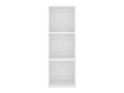 Aymee Mueble de pared para TV madera contrachapada blanco 37x37x107cm