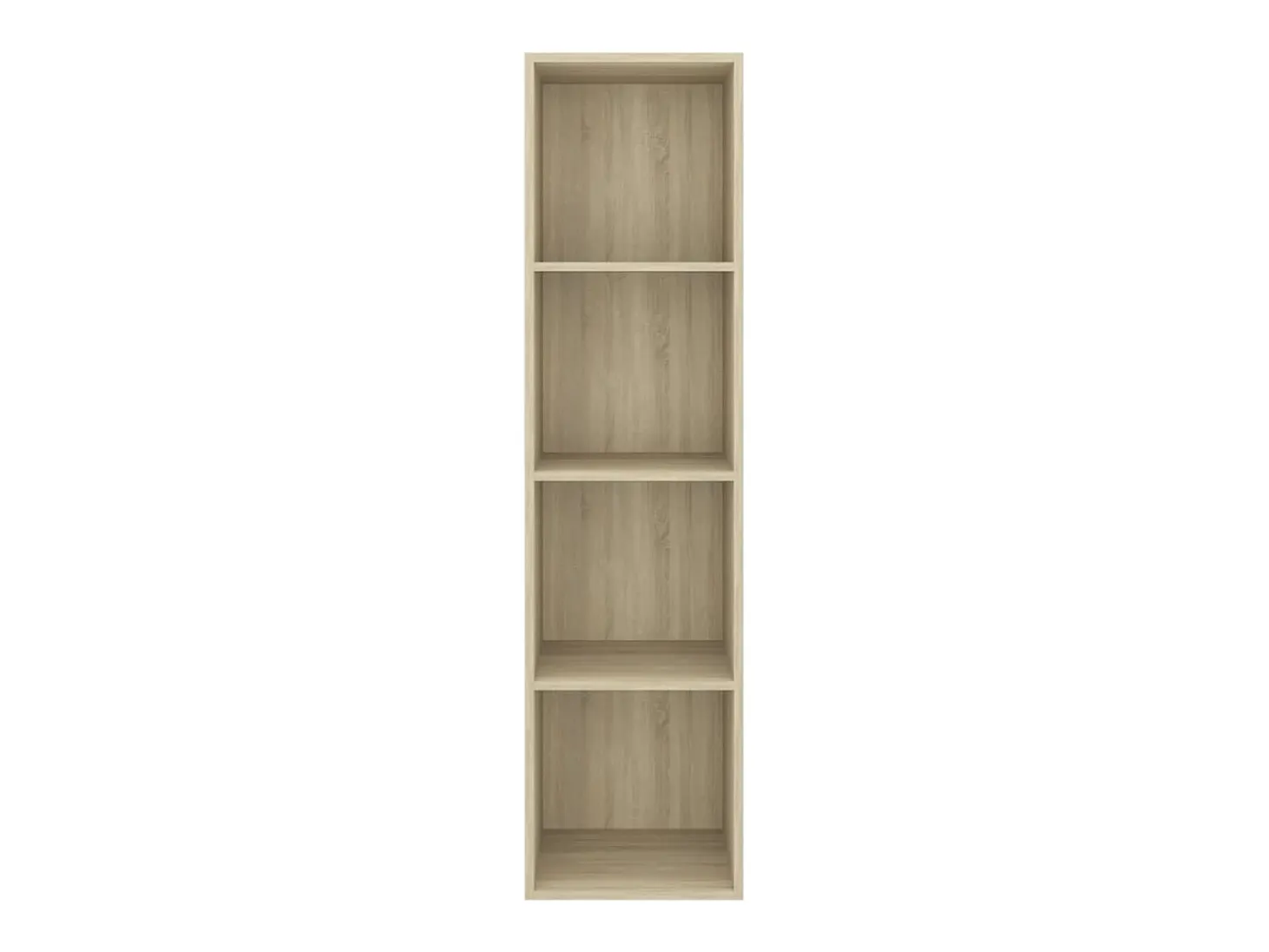 Aymee Mueble TV pared contrachapada color roble Sonoma 37x37x142,5 cm