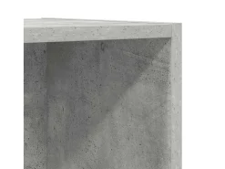 Aymee Mueble TV pared madera contrachapada hormigón 37x37x142,5 cm