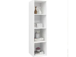 Aymee TV de pared con madera contrachapada blanco 37x37x142,5 cm