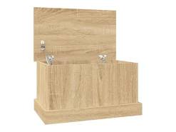Baúl almacenaje madera contrachapada roble sonoma 50x30x28 cm ES208669