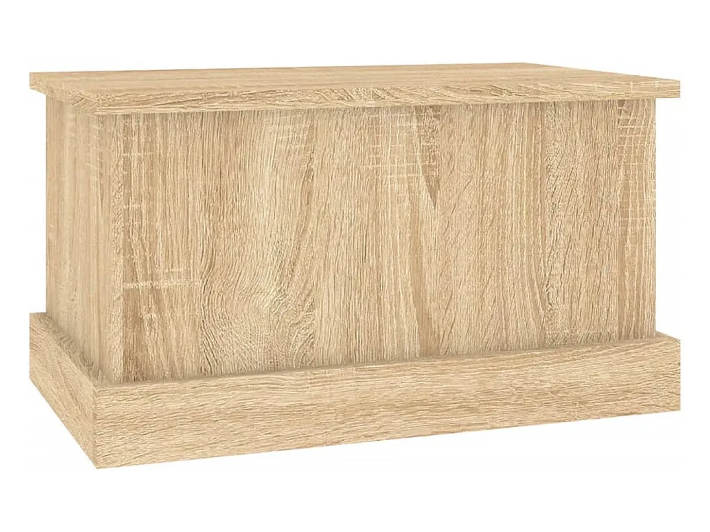 Baúl almacenaje madera contrachapada roble sonoma 50x30x28 cm ES208669