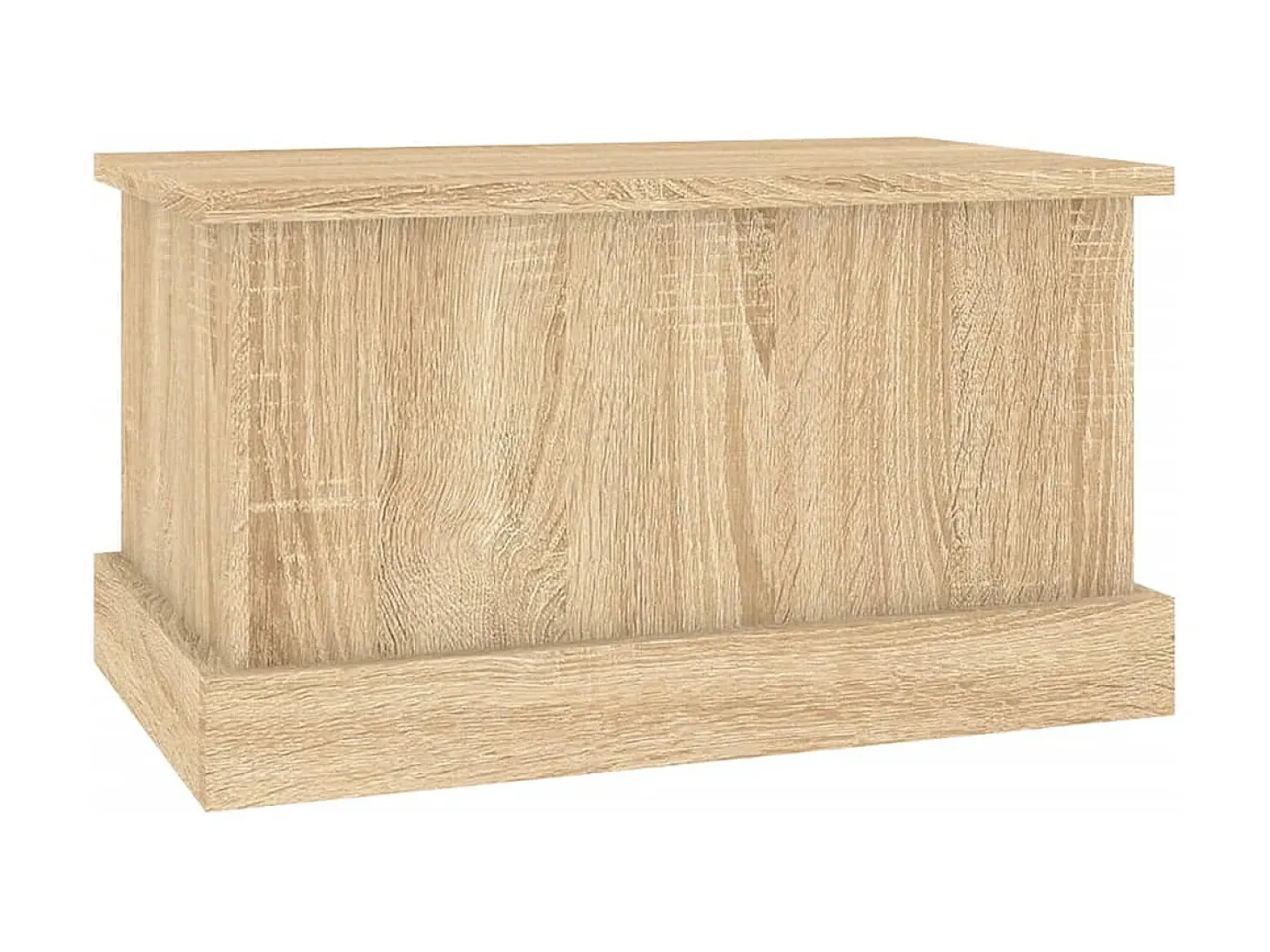 Baúl almacenaje madera contrachapada roble sonoma 50x30x28 cm ES208669