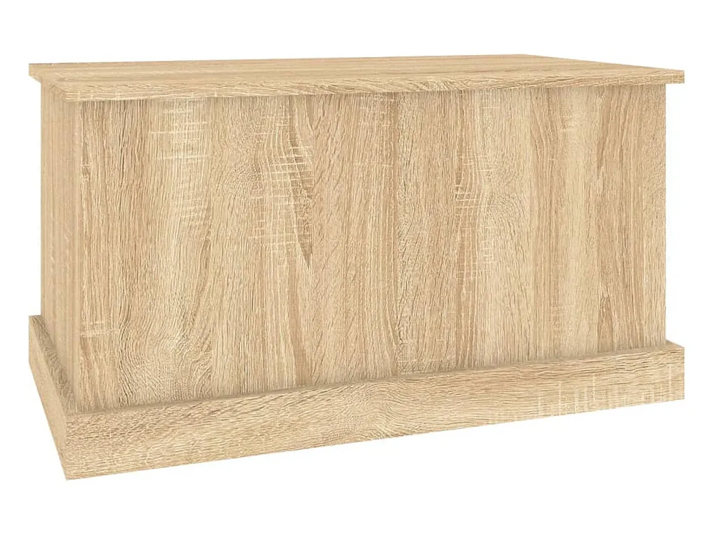 Baúl almacenaje madera contrachapada roble sonoma 70x40x38 cm ES825646