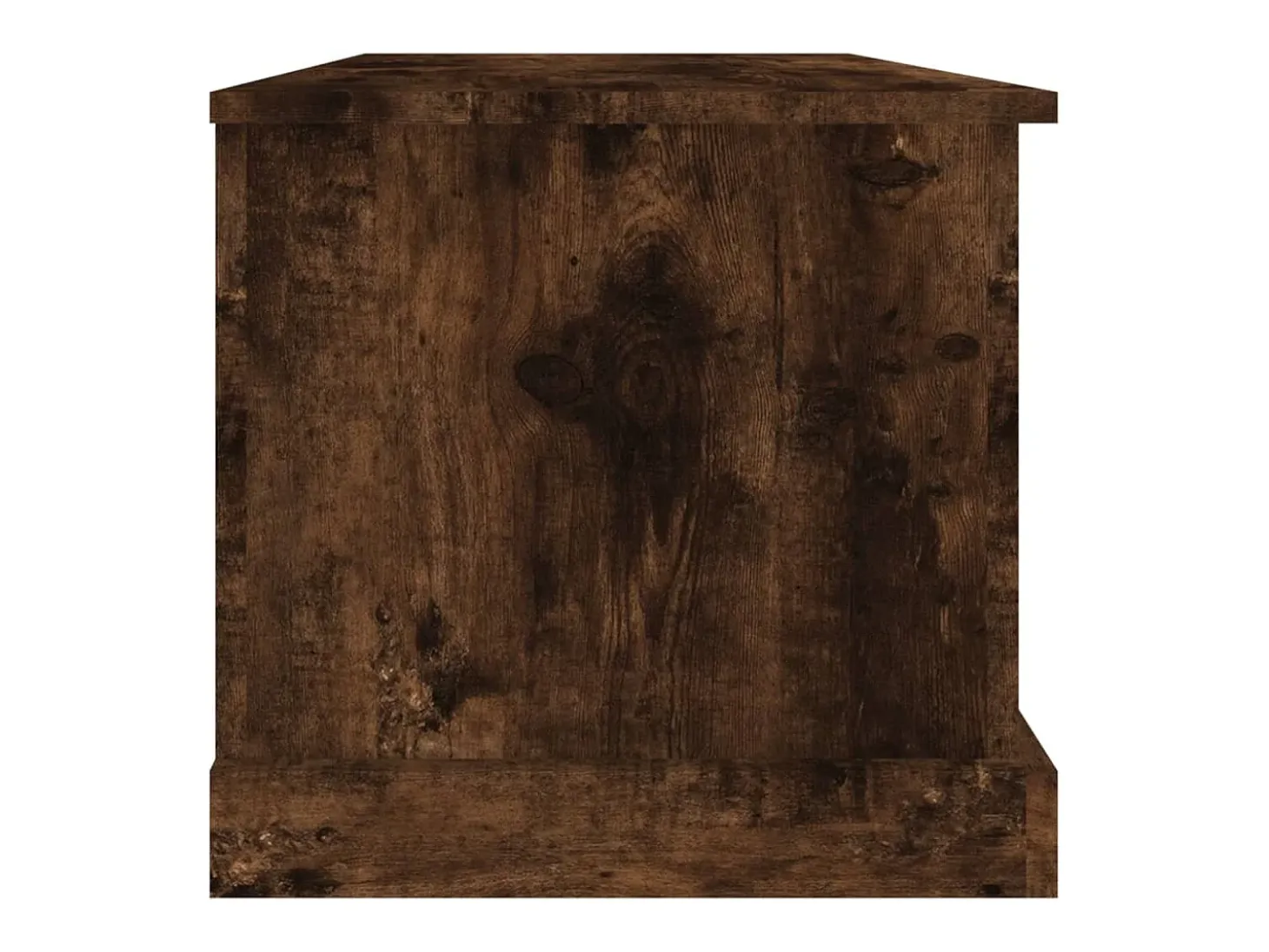 Baúl almacenaje madera contrachapada roble ahumado 70x40x38 cm
