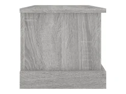 Baúl almacenaje madera contrachapada gris sonoma 50x30x28 cm