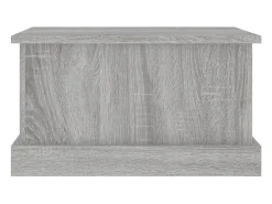 Baúl almacenaje madera contrachapada gris sonoma 50x30x28 cm