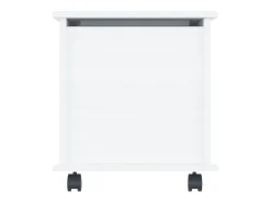 Baúl almacenaje ruedas ALTA madera maciza blanco 73x39,5x44 cm ES313110