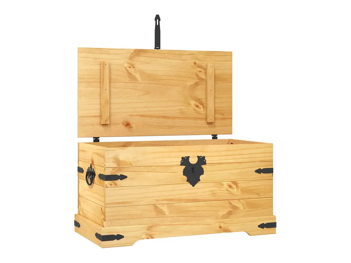 Baúl de almacenaje Corona Range de pino mexicano 91x49,5x47 cm ES676429