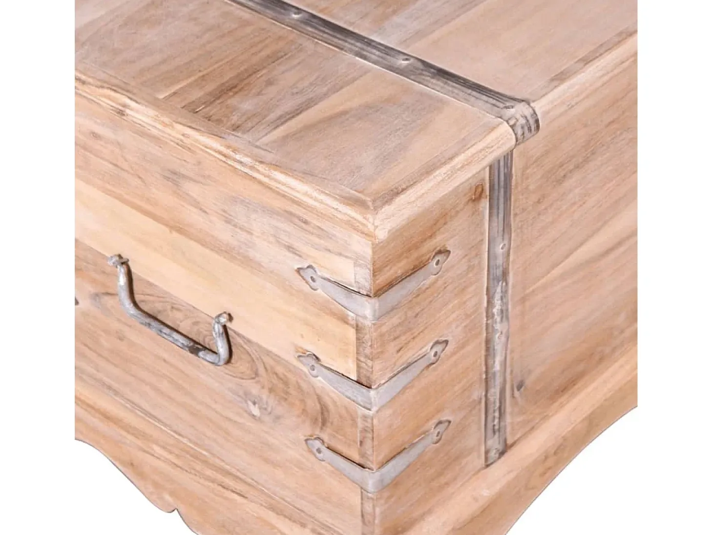 Baúl de almacenamiento de madera de acacia ES910719