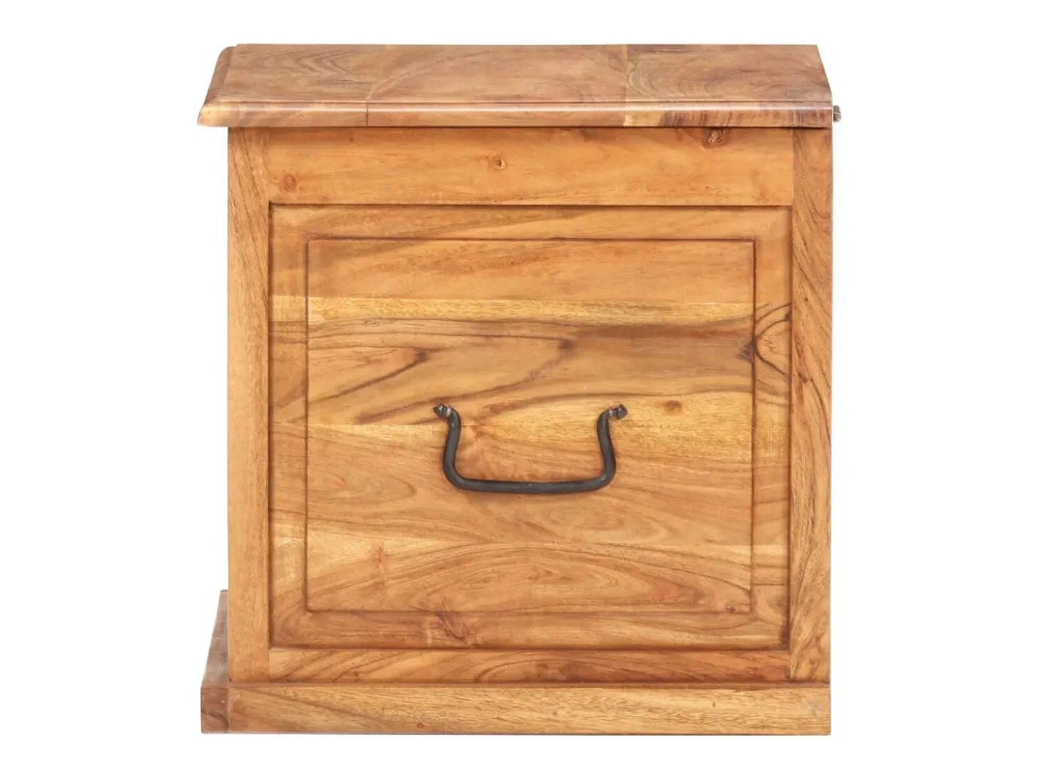 Baúl de madera maciza de acacia 40x40x40 cm