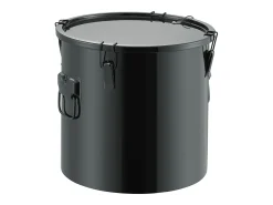 Balde de Grasa SucceBuy para Freidora, 30 L, Canasta de Eliminación de Aceite con Bolsa Filtro, Negro, Acero al Carbono con Recubrimiento Antioxidante