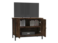 Ballyknockan Mueble de TV madera contrachapada roble ahumado 60x35x45 cm