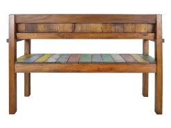 Banco 115 cm Madera maciza recuperada