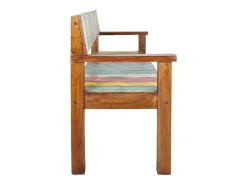 Banco 115 cm Madera maciza recuperada