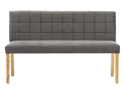 Banco 140 cm Terciopelo Gris