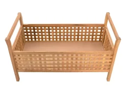 Banco almacenaje 93x49x49 cm Madera maciza de nogal