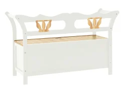 Banco Blanco 107x45x75,5 cm Madera Maciza de Abeto