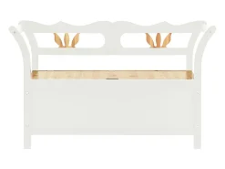 Banco Blanco 107x45x75,5 cm Madera Maciza de Abeto