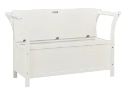 Banco Blanco 107x45x75,5 cm Madera Maciza de Abeto