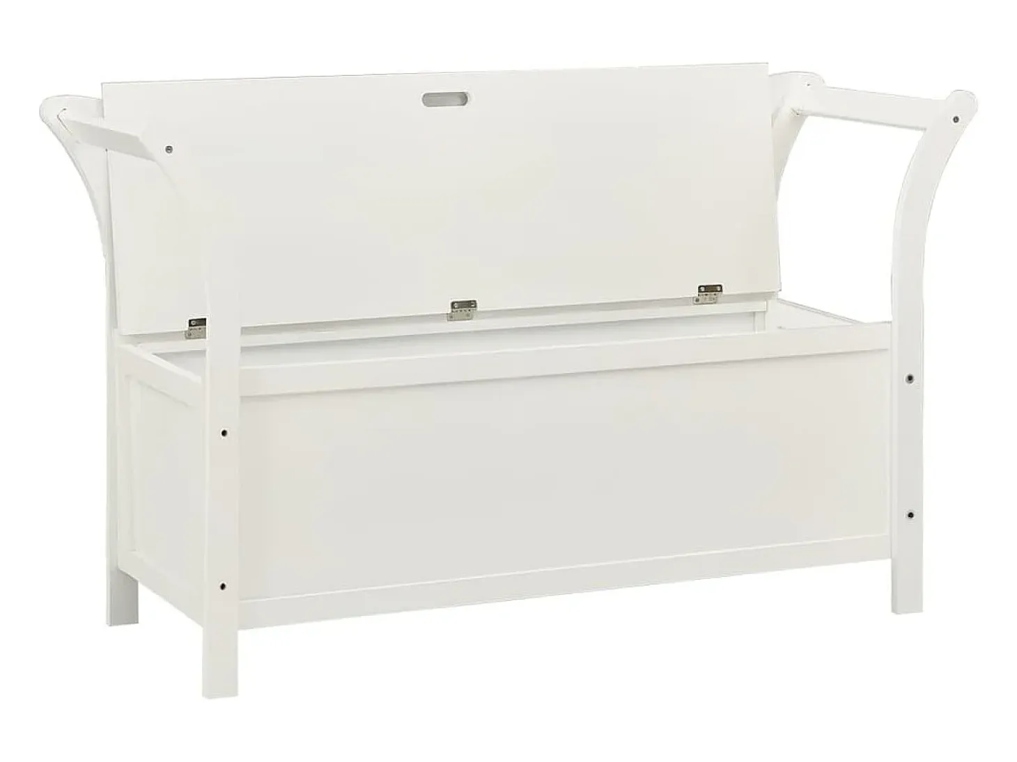 Banco Blanco 107x45x75,5 cm Madera Maciza de Abeto