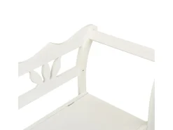 Banco Blanco 107x45x75,5 cm Madera Maciza de Abeto